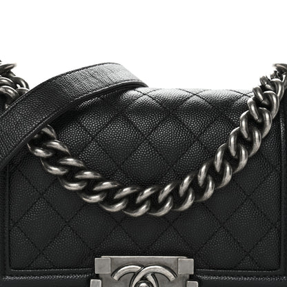Chanel Caviar Quilted Small Boy Flap Black 8 of 10