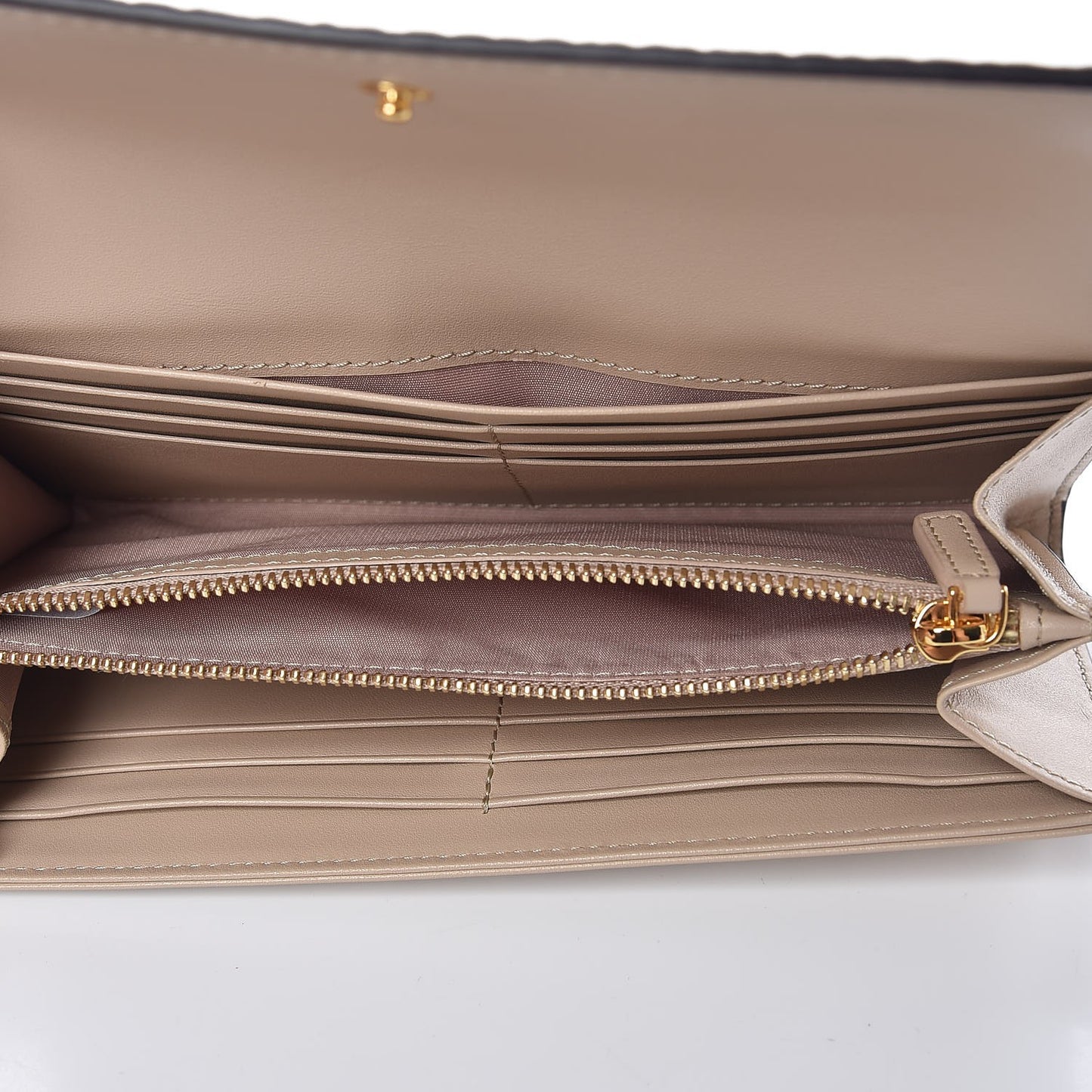 Visetos Continental Flap Wallet Beige