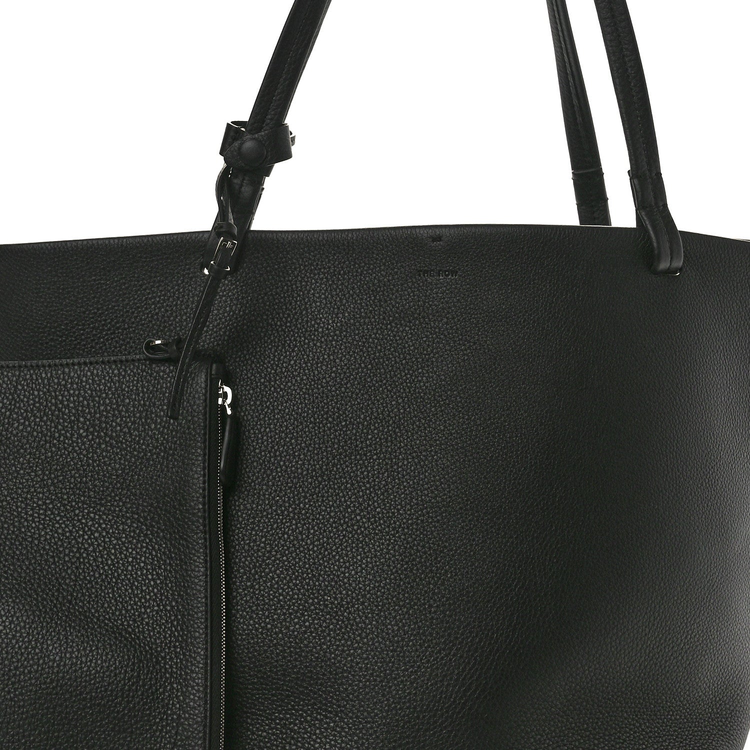 The Row Grained Calfskin Park Tote Three Black 9 of 12