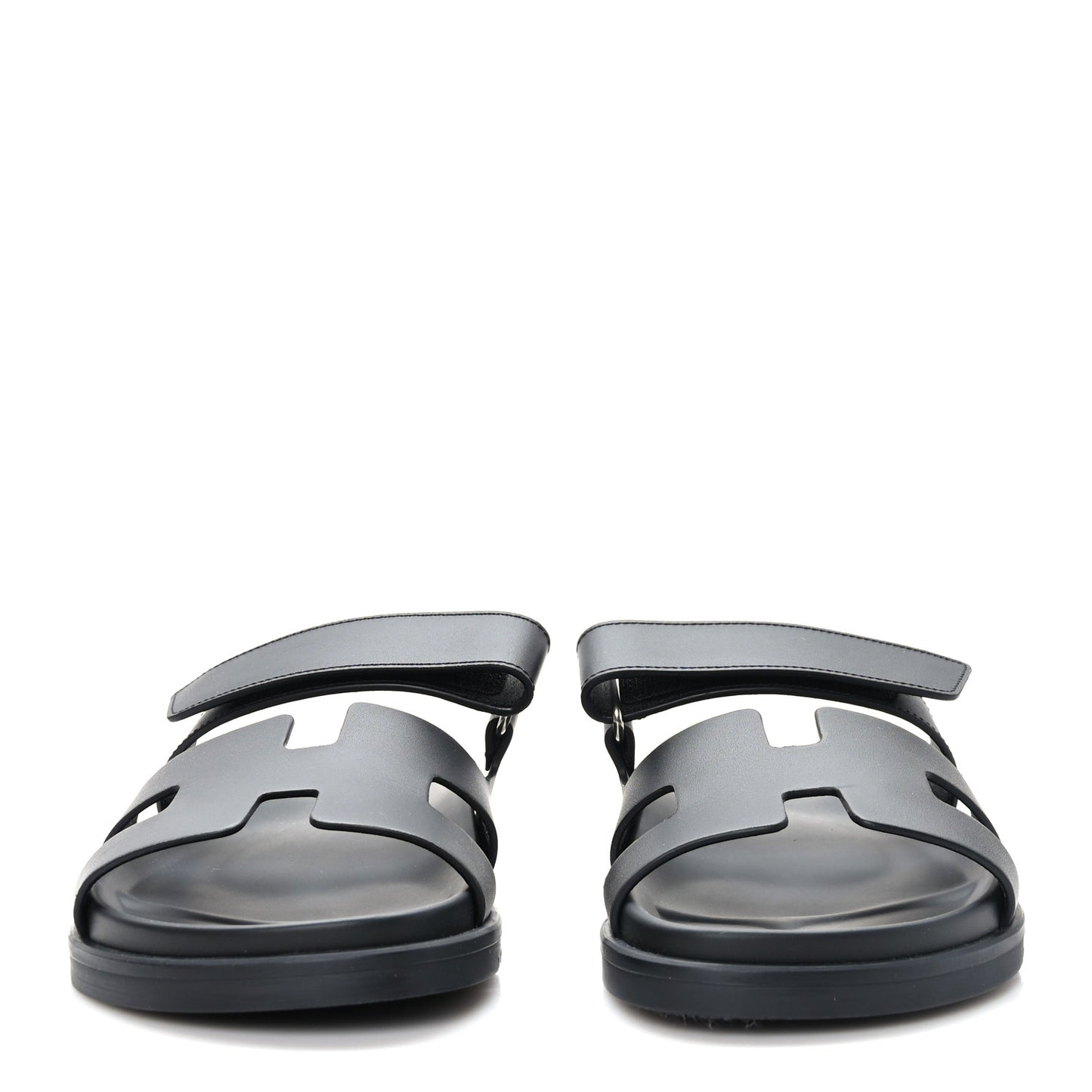 Calfskin Womens Chypre Sandals 38.5 Black
