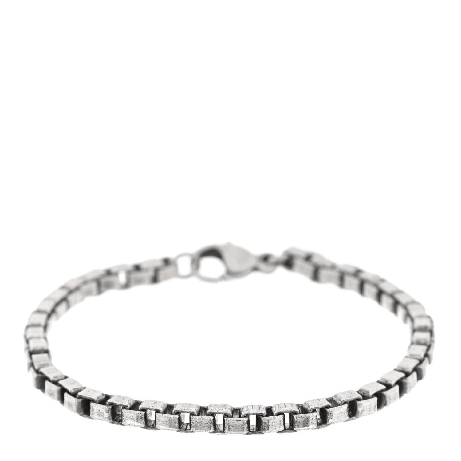 Tiffany Sterling Silver 4mm Venetian Link Bracelet 1 of 3
