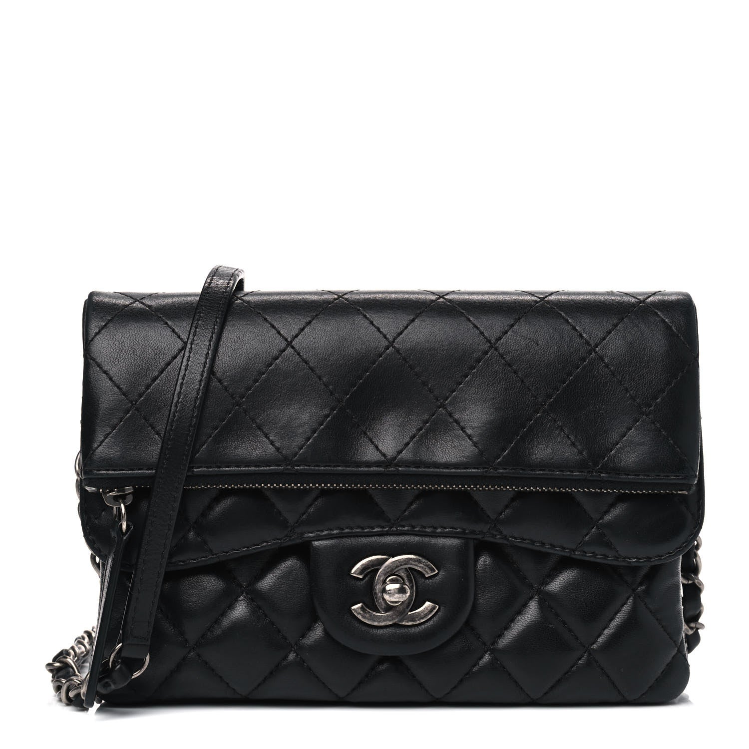 Chanel Lambskin Quilted Mini Multi Flap Bag Black 1 of 7