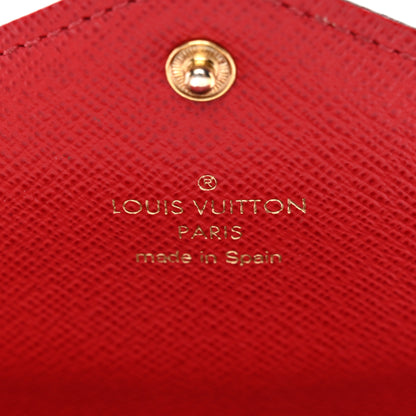 Louis Vuitton Damier Ebene Josephine Wallet Red 7 of 19