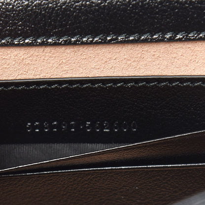 Gucci Textured Calfskin Web Mini Rajah Slim Flap Shoulder Bag Black 7 of 11