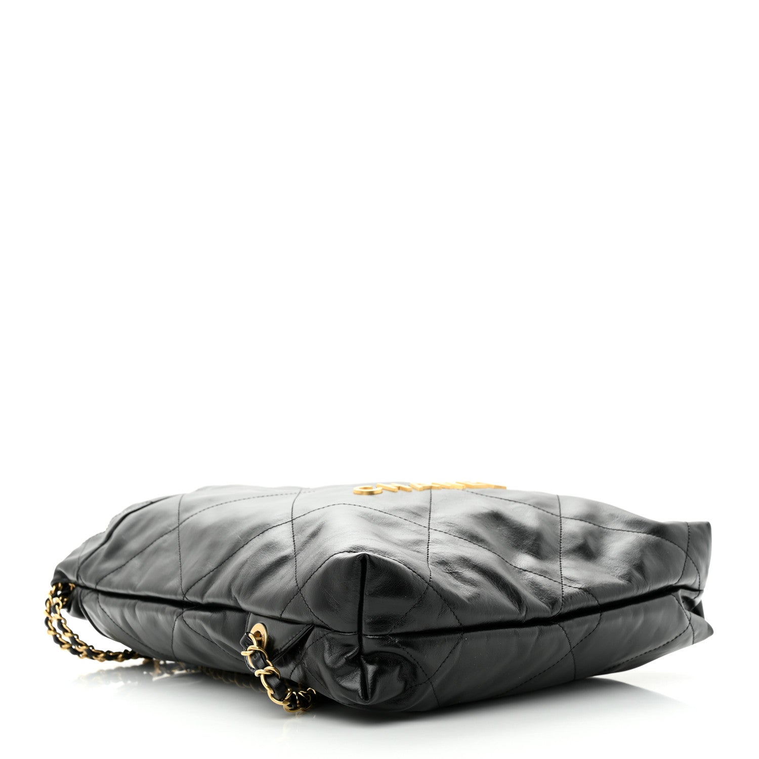 Chanel Shiny Calfskin Quilted Chanel 22 Backpack Black 4 of 10