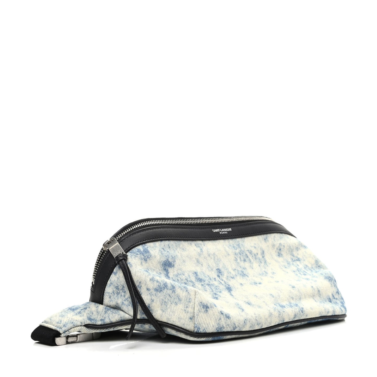Denim Grunge Belt Bag Faded Blue