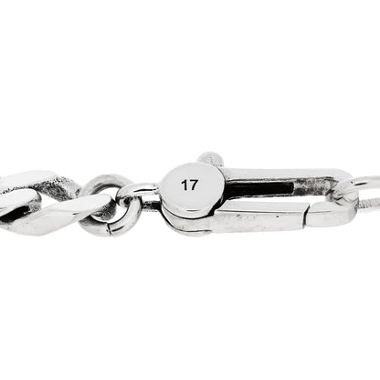 Gucci Sterling Silver GucciGhost Hamlet Skull ID Chain Bracelet 4 of 5