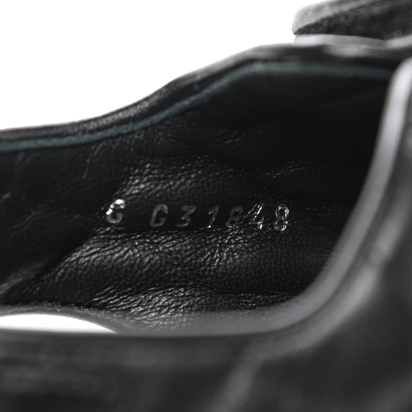 Lambskin Velcro Dad Sandals 40.5 Black