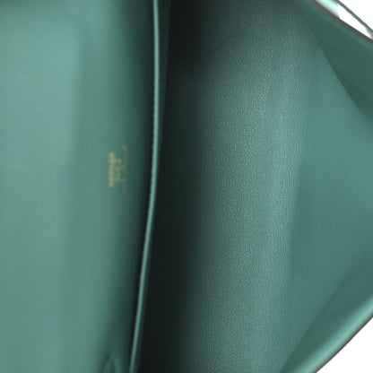 Hermes Swift Kelly Pochette Clutch Vert Verone 5 of 11