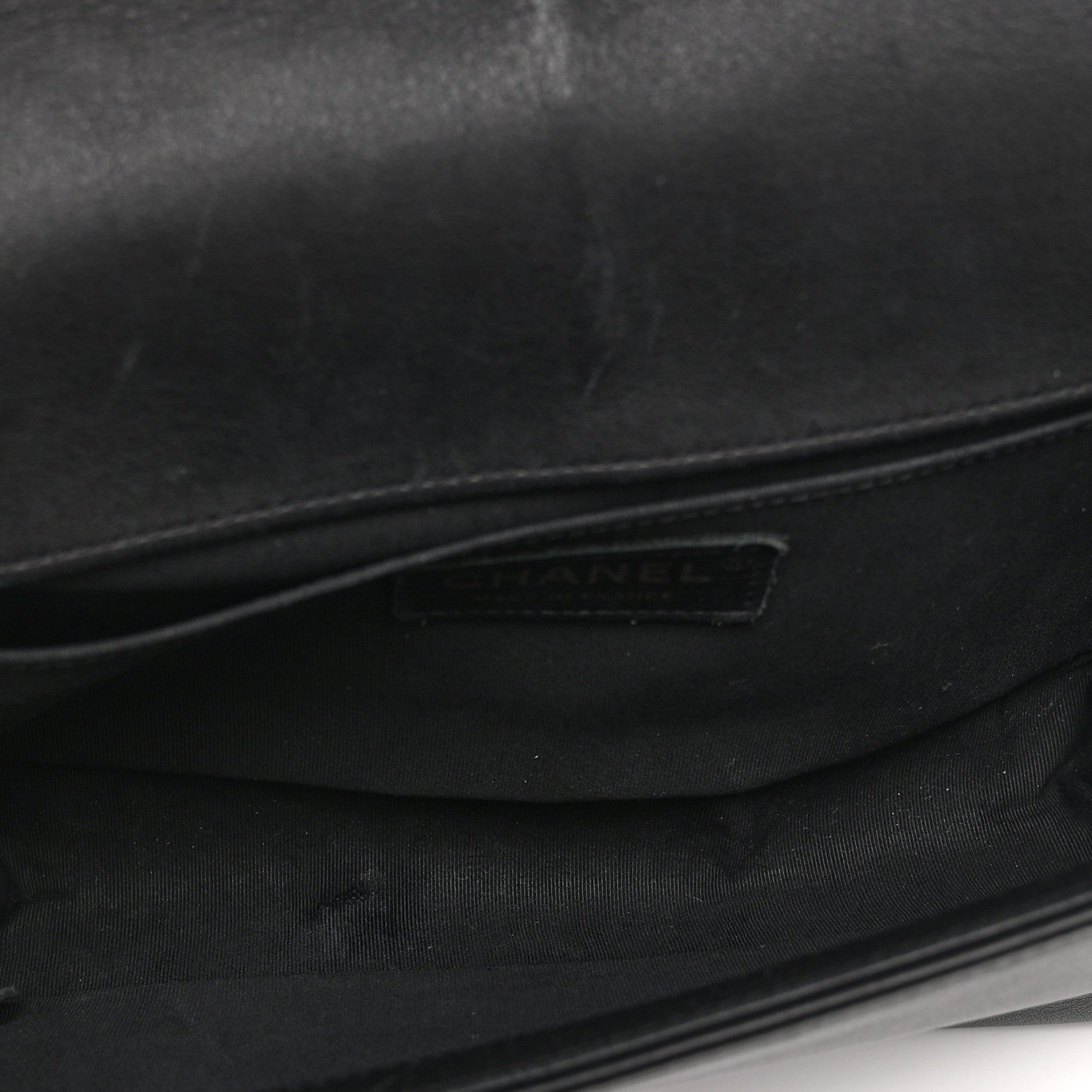 Chanel Metallic Crumpled Goatskin Medium Boy Flap Black Gold 5 of 10