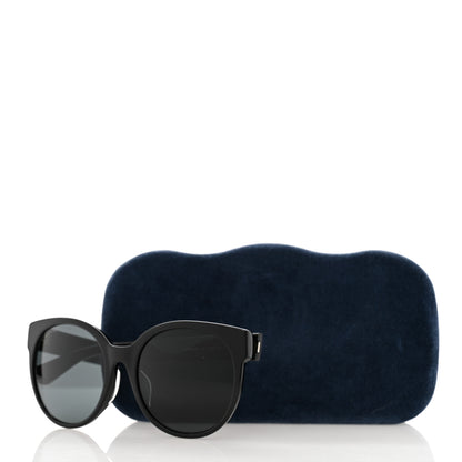 Gucci Acetate Round Sunglasses GG 0035S Black 8 of 8