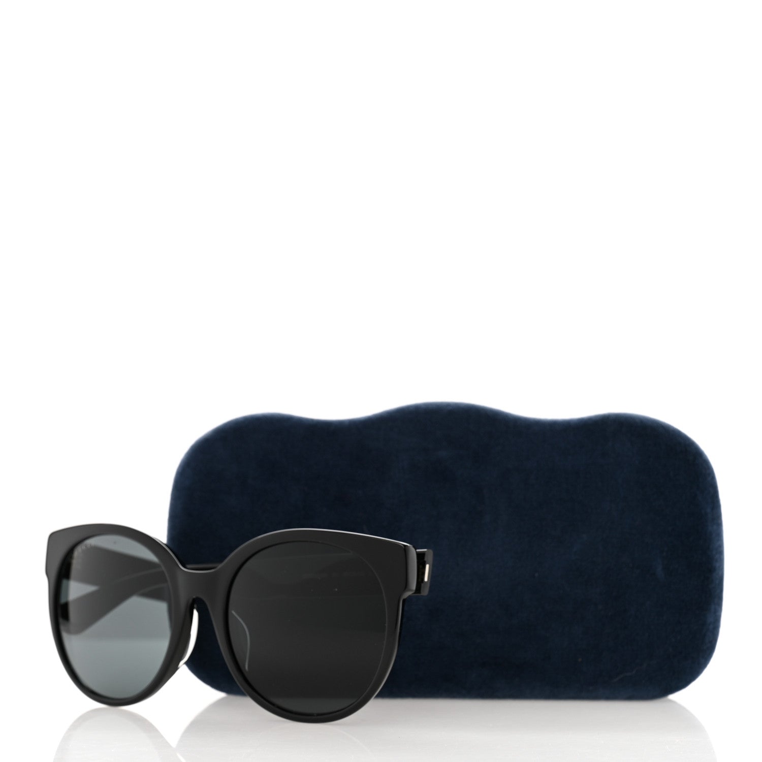 Gucci Acetate Round Sunglasses GG 0035S Black 8 of 8