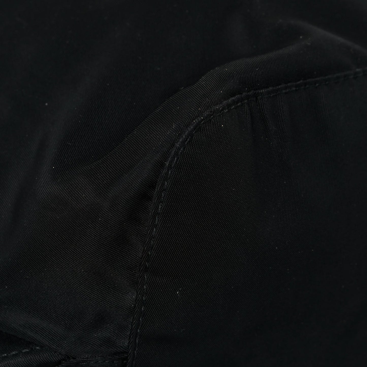 Nylon Vela Saffiano Cinch Backpack Black