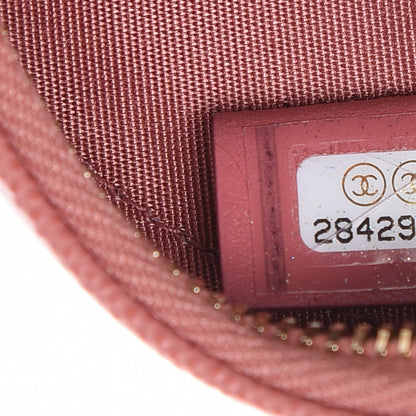 Chanel Caviar Quilted Round Filigree Crossbody Pink 7 of 9