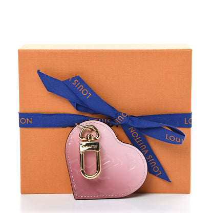 Louis Vuitton Vernis Degrade Heart Bag Charm Pink 5 of 5