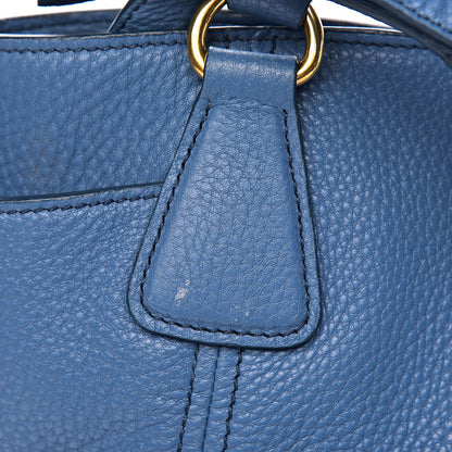 Prada Vitello Daino Side Pocket Tote Cobalto 9 of 18