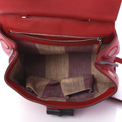 Gucci Cellarius Calfskin Small Bamboo Daily Top Handle Bag Hibiscus Red 5 of 9