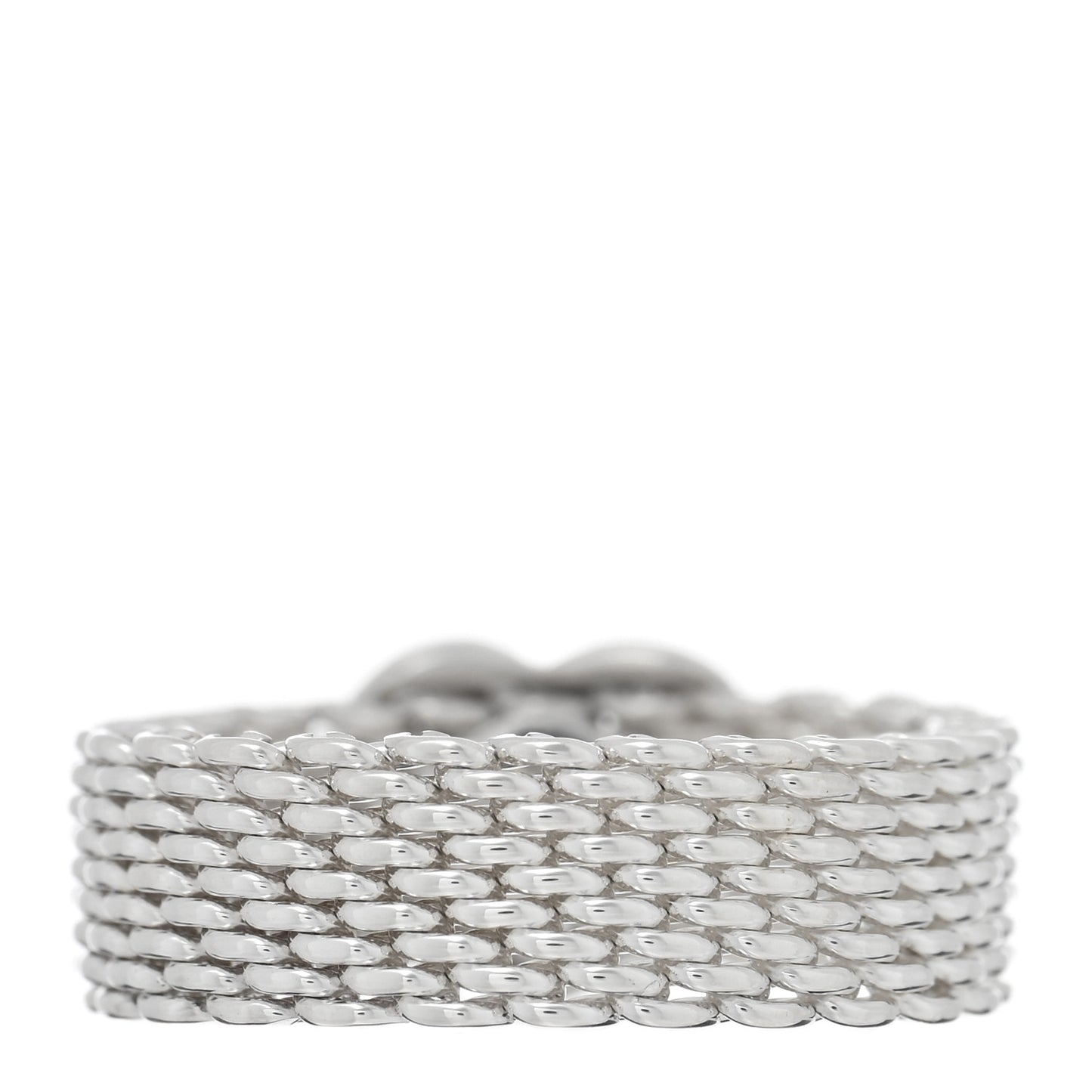 Sterling Silver Somerset Mesh Heart Ring 52 6