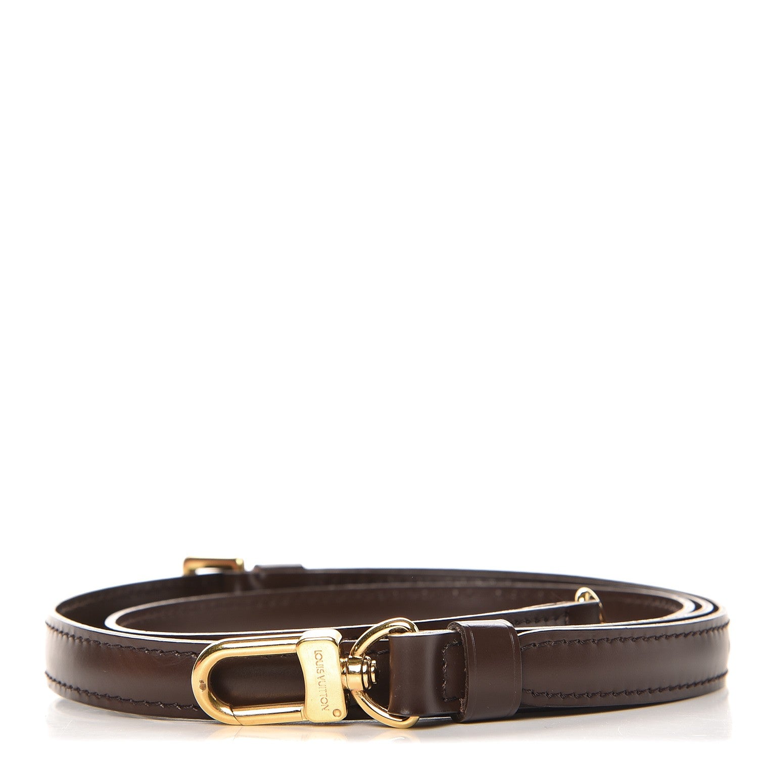 Louis Vuitton Calfskin 16mm Adjustable Shoulder Strap Brown 1 of 4