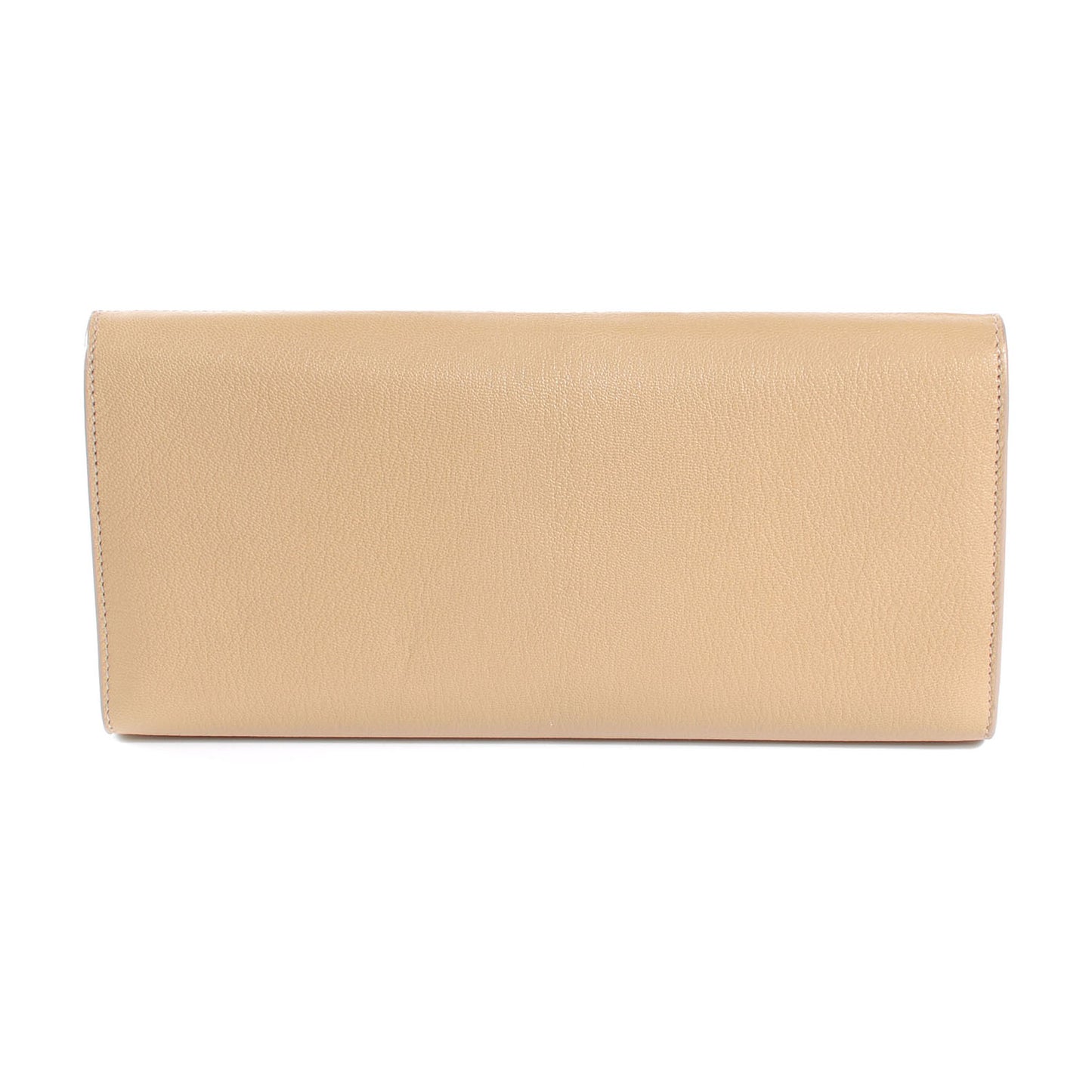 Leather Small Belle de Jour Clutch Beige