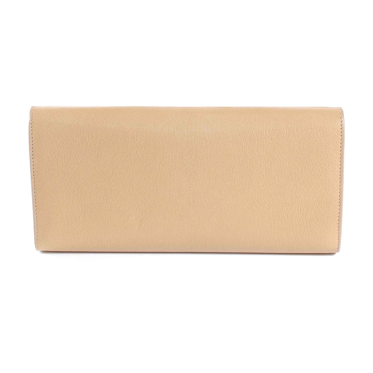 Saint Laurent Leather Small Belle de Jour Clutch Beige 3 of 6