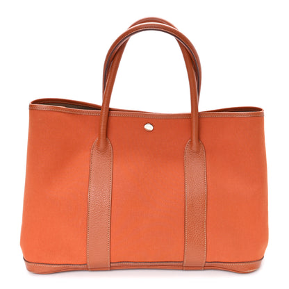 Hermes Toile Negonda Garden Party Tote 36 MM Potiron 1 of 11