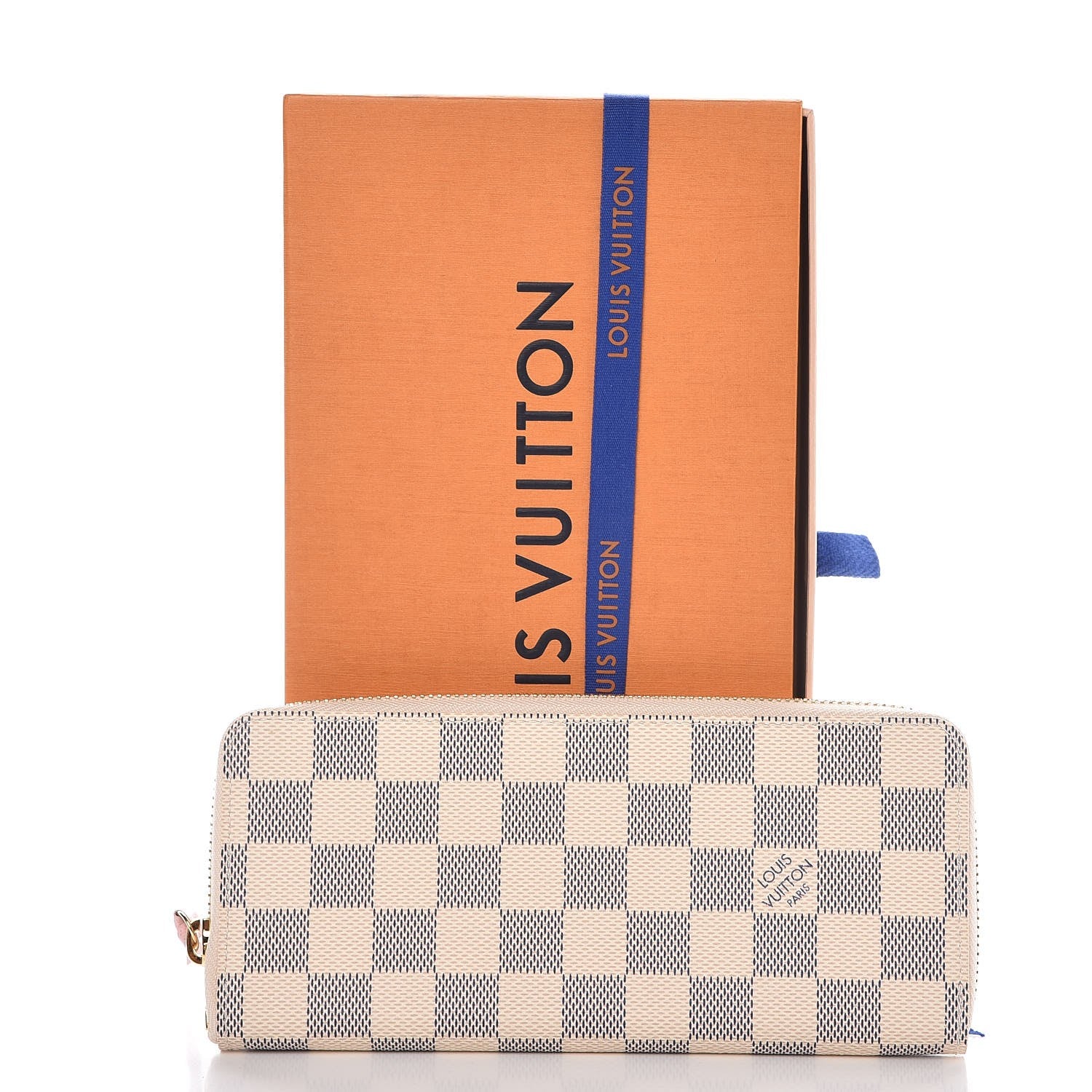 Louis Vuitton Damier Azur Clemence Wallet Rose Ballerine 8 of 8