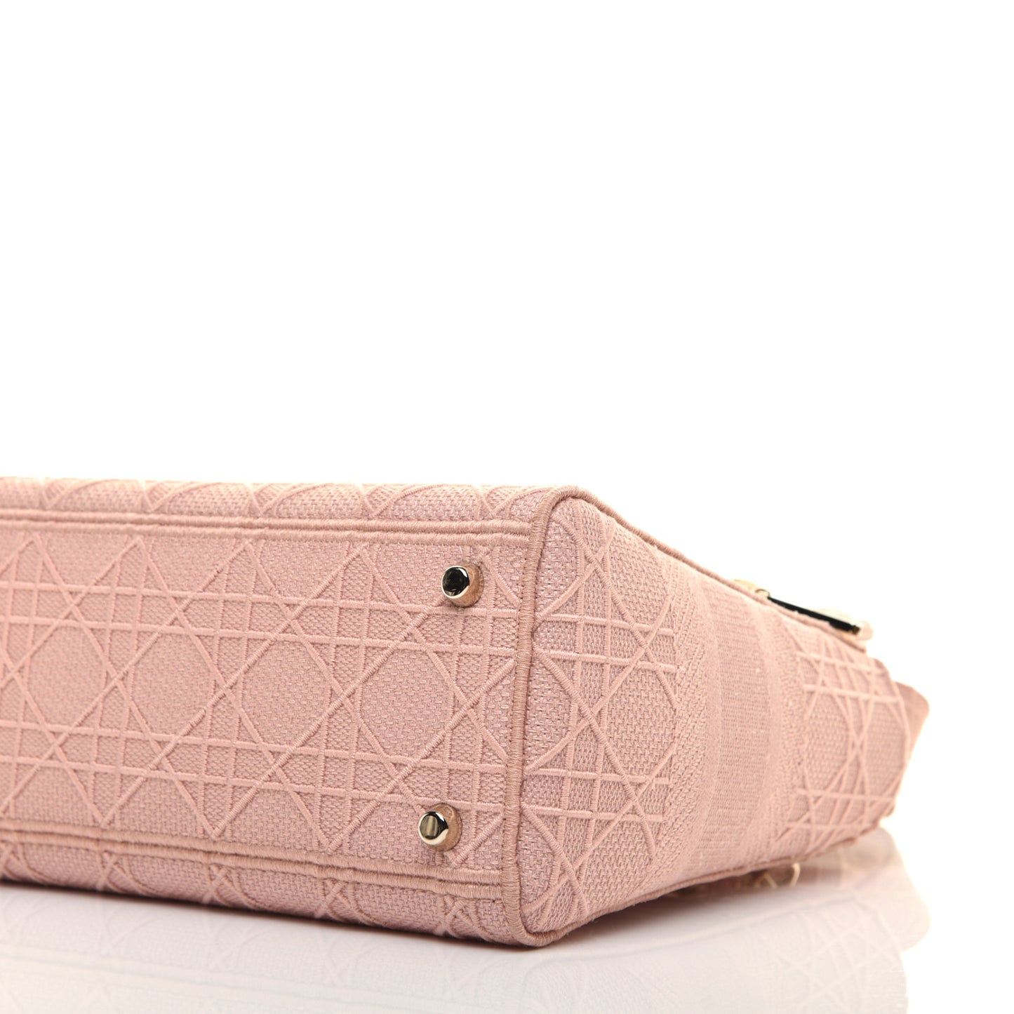 Canvas Embroidered Cannage Medium Lady D-Lite Pink