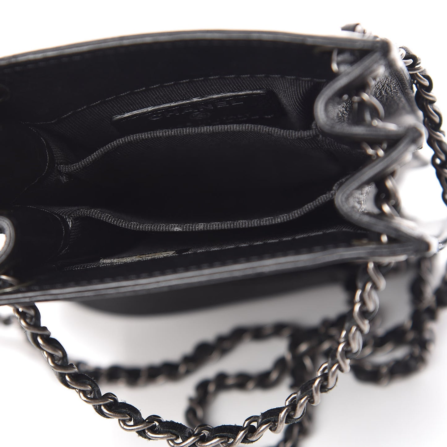 Calfskin CC Phone Holder Crossbody Black