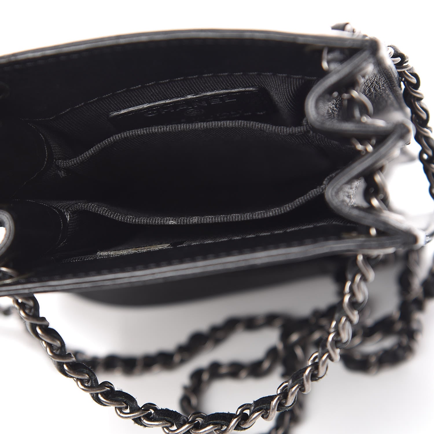 Chanel Calfskin CC Phone Holder Crossbody Black 5 of 10