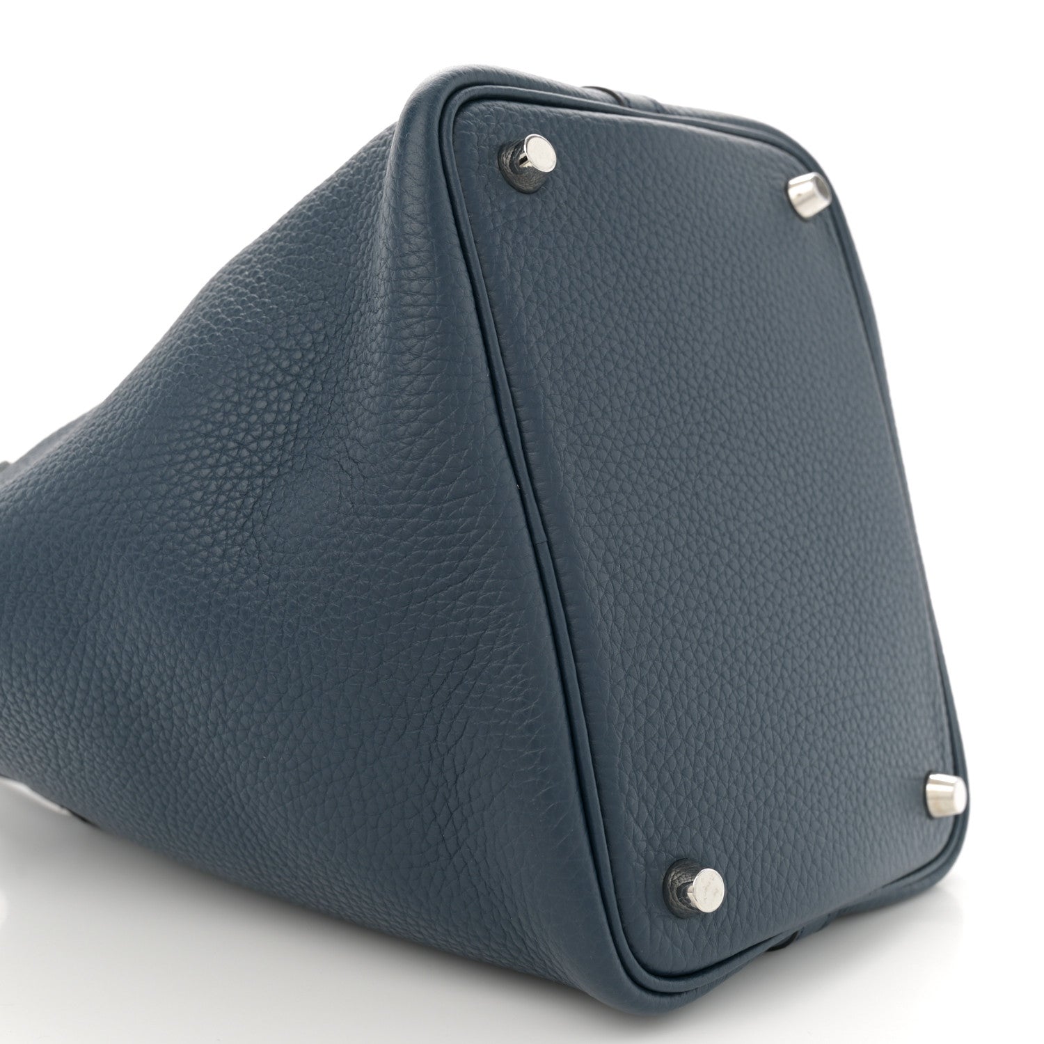 Hermes Taurillon Clemence Picotin Lock 18 PM Bleu de Prusse 9 of 10