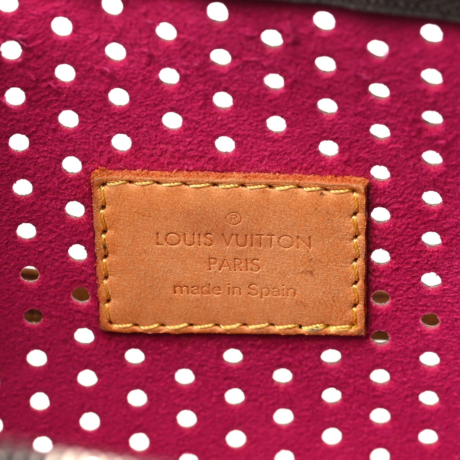 Louis Vuitton Monogram Perforated Pochette Accessories Bag Fuchsia 6 of 9