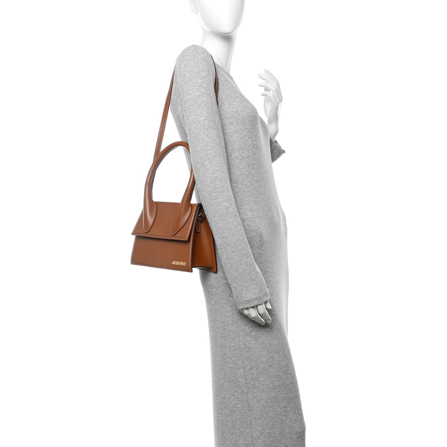 Jacquemus Smooth Calfskin Le Grand Chiquito Light Brown 2 of 15
