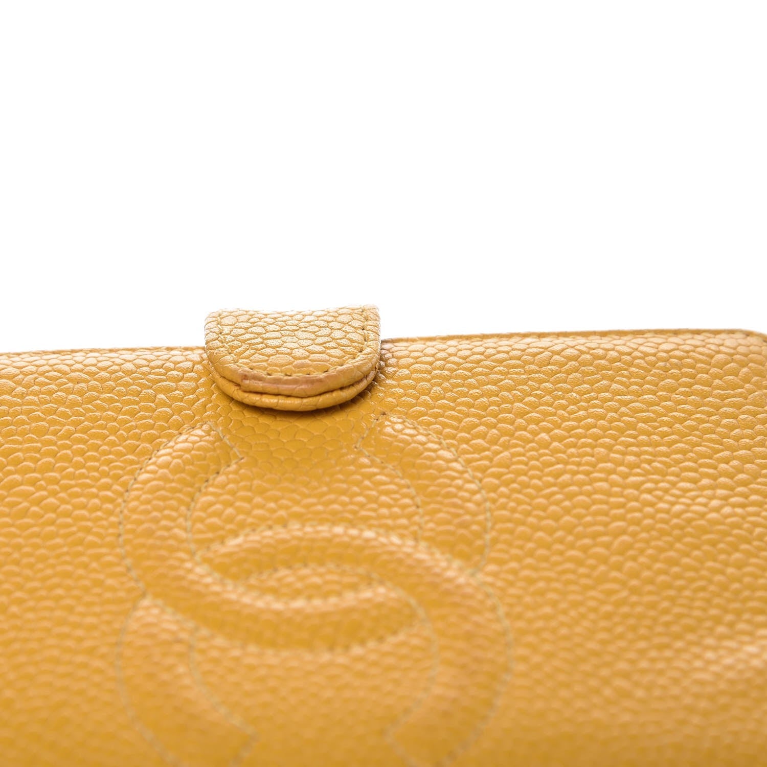 Chanel Caviar CC Mini Ring Agenda Planner Yellow 13 of 16