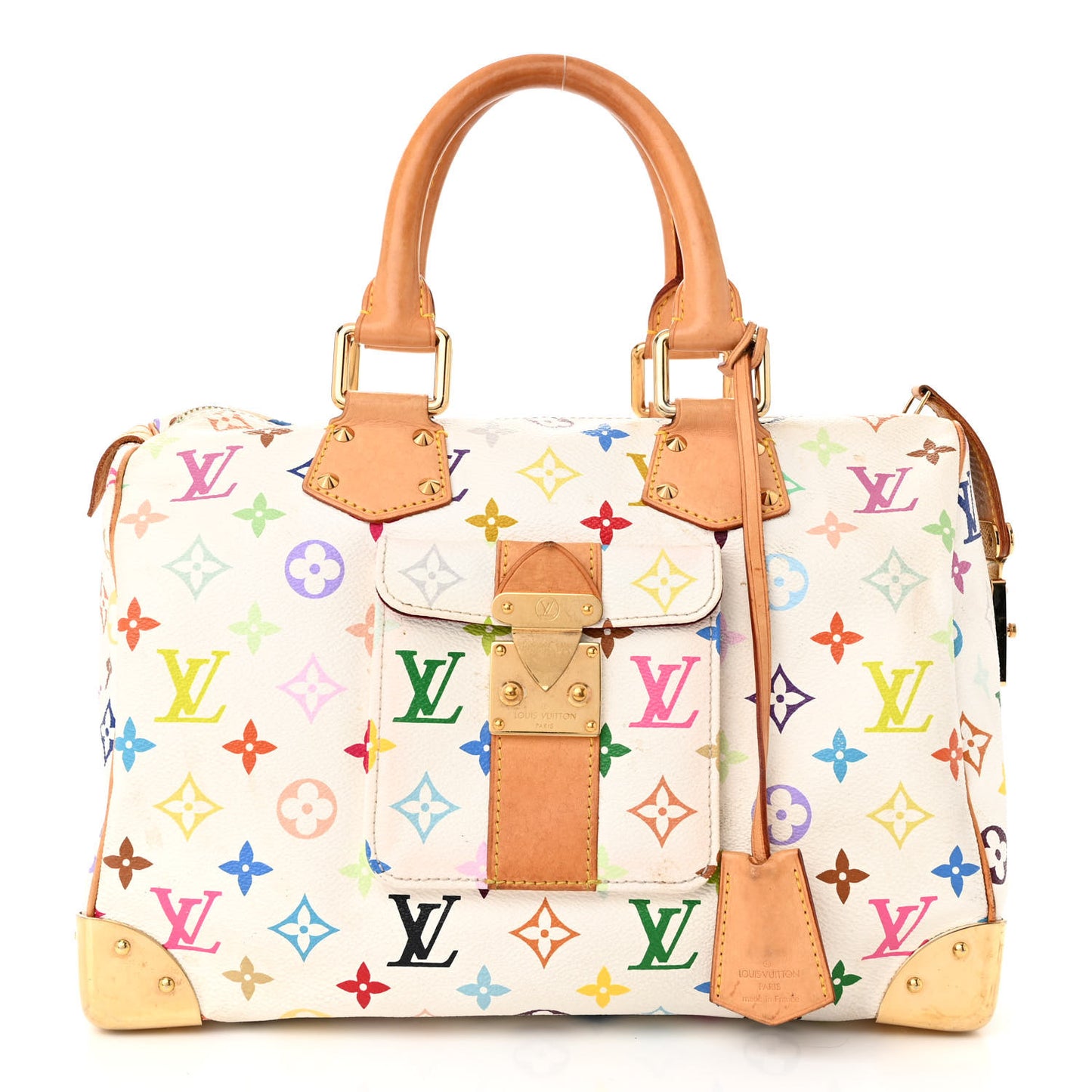 Monogram Multicolor Speedy 30 White