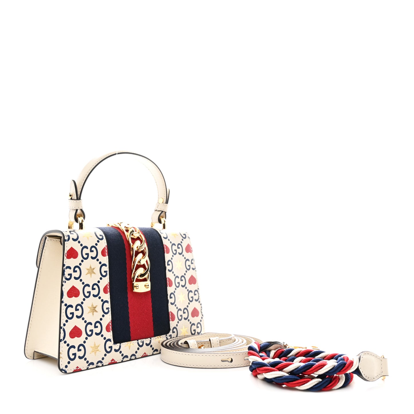Calfskin Valentine's Day Exclusive Mini Sylvie Top Handle Bag Ivory