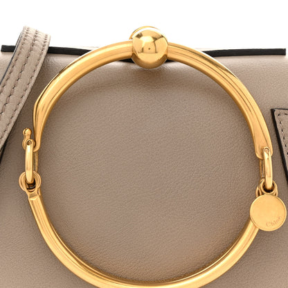 Chloe Calfskin Suede Small Nile Bracelet Bag Motty Grey 8 of 15