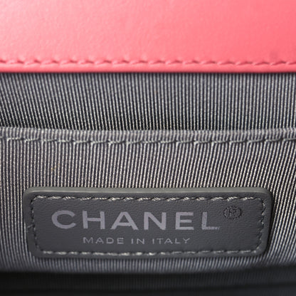 Chanel Calfskin Chevron Quilted Small Boy Flap Pink 6 of 10