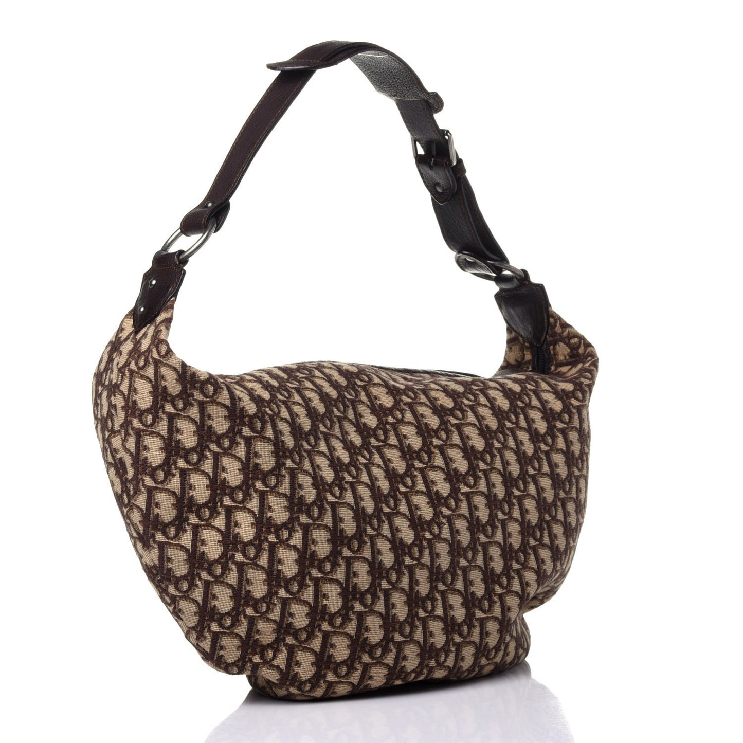 Monogram Buckle Hobo Marron Fonce
