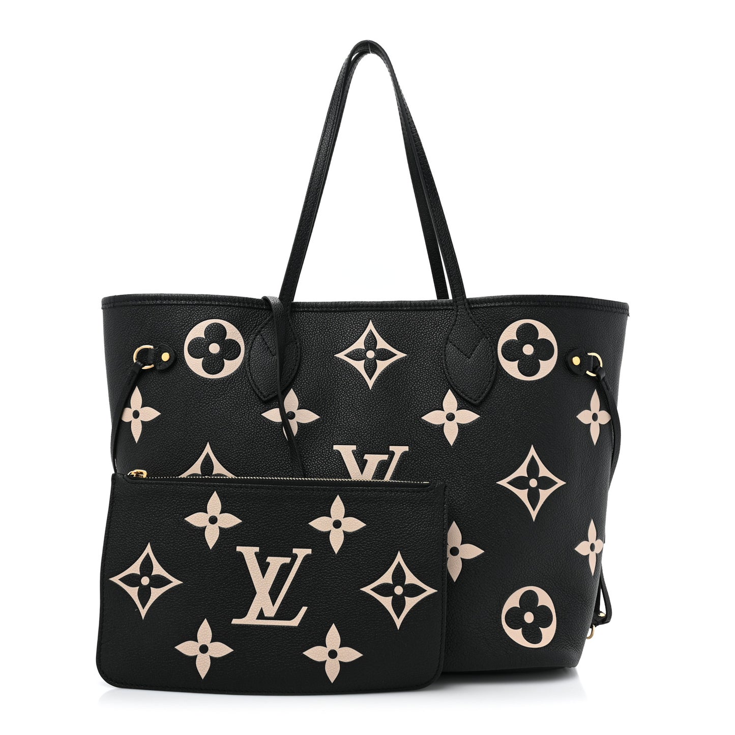 Empreinte Monogram Giant Neverfull MM Black Beige