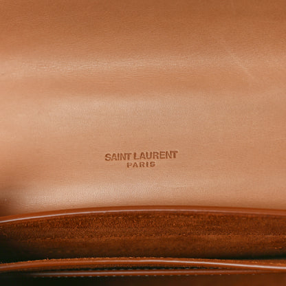 Saint Laurent Smooth Vintage Calfskin Small Kaia Satchel Brown Gold 6 of 10