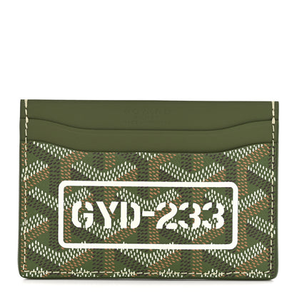 Goyard Goyardine Saint Sulpice Card Holder Khaki 1 of 6