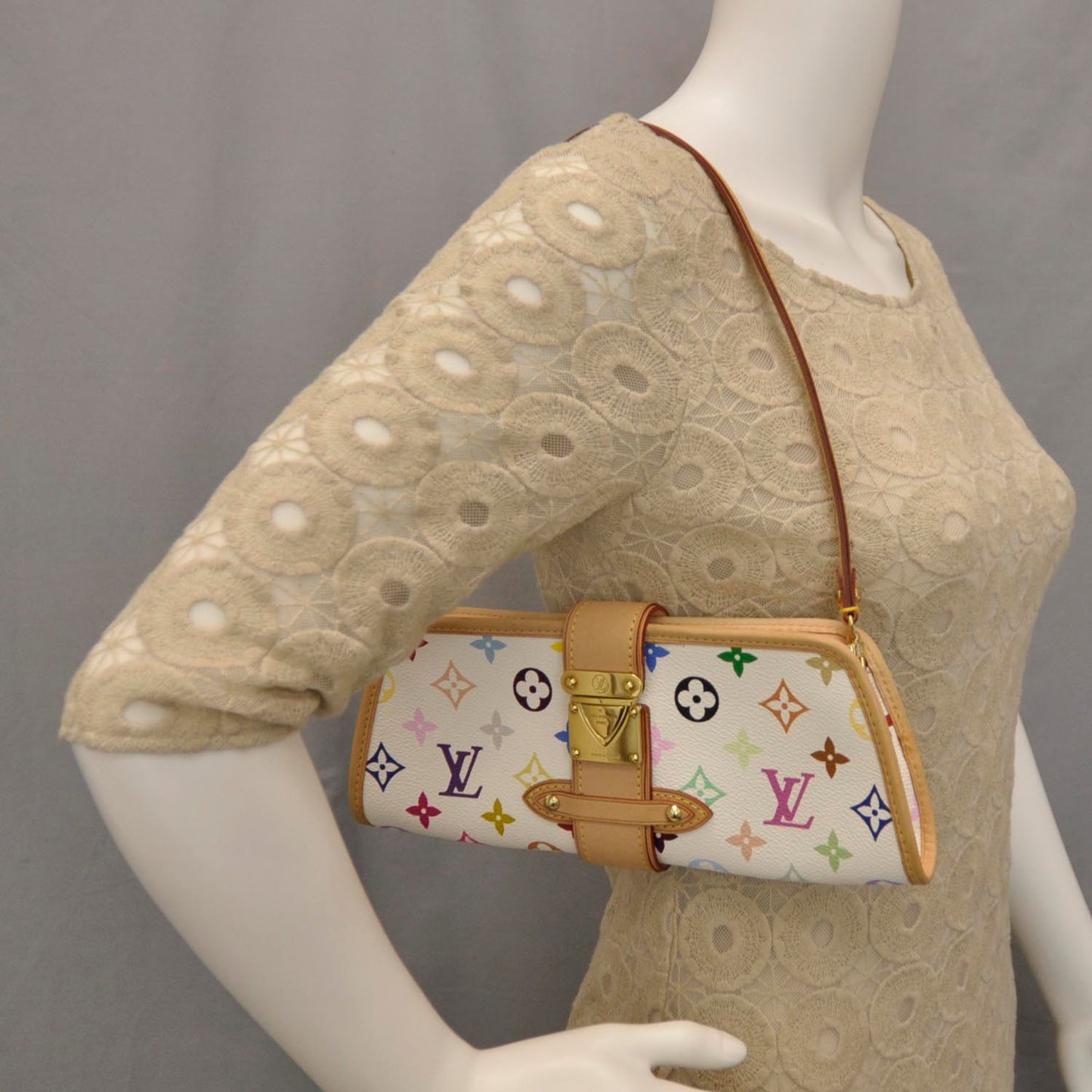Monogram Multicolor Shirley White