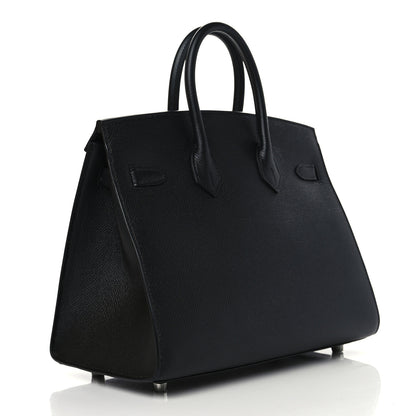 Hermes Epsom Birkin Sellier 25 Black 2 of 9