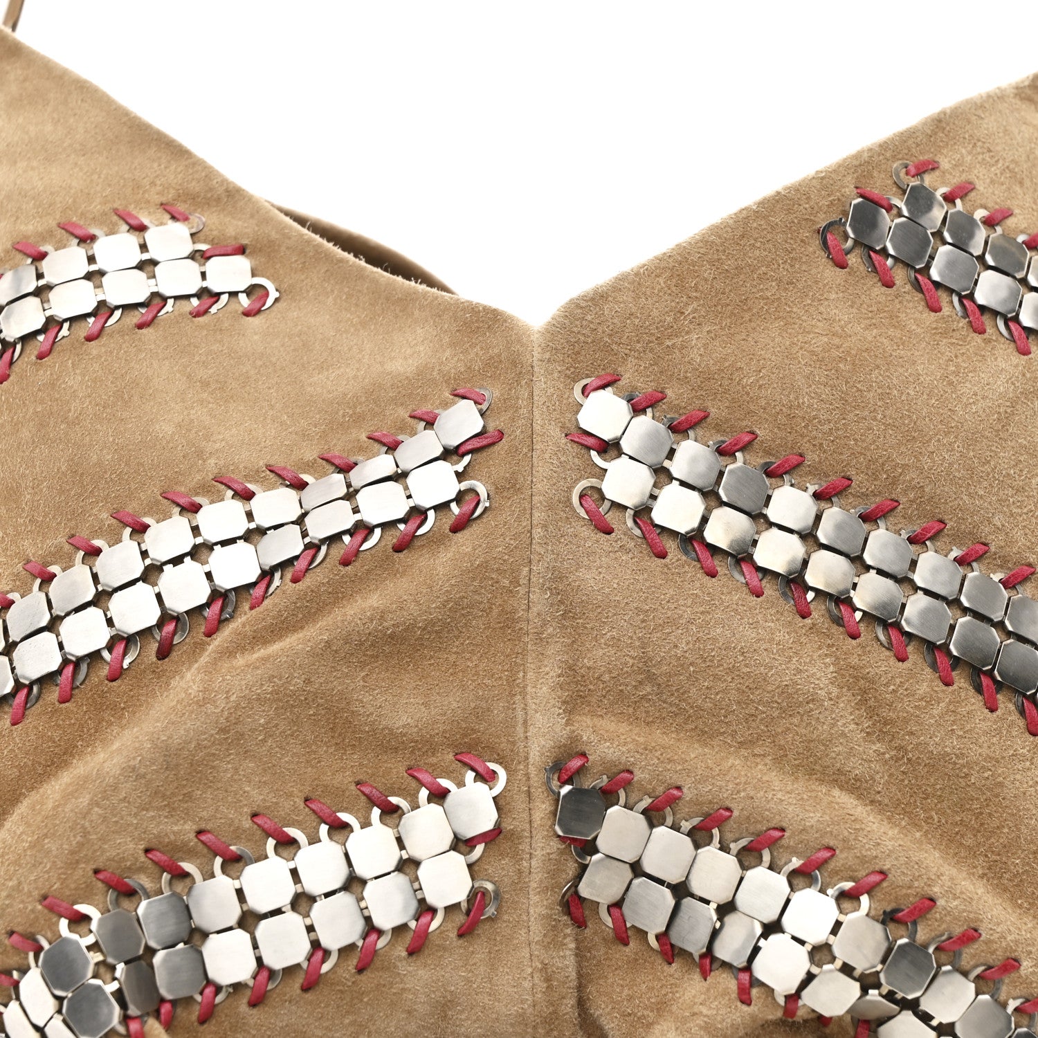 Bottega Veneta Nappa Velour Embellished Chrysler Aquilone Fortune Cookie Hobo Beige Pink 8 of 15