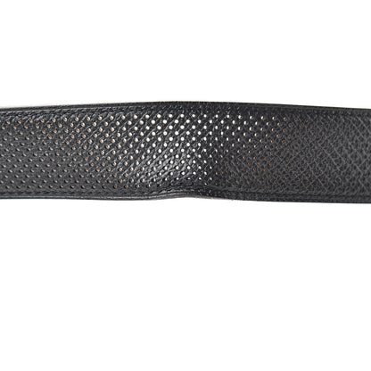 Hermes Epsom Perforated 32mm Belt Strap 80 Black Gold 9 of 10
