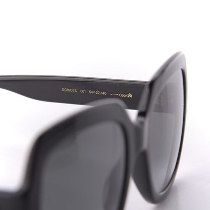 Gucci Oversized Square GG0036S Sunglasses Black 8 of 9