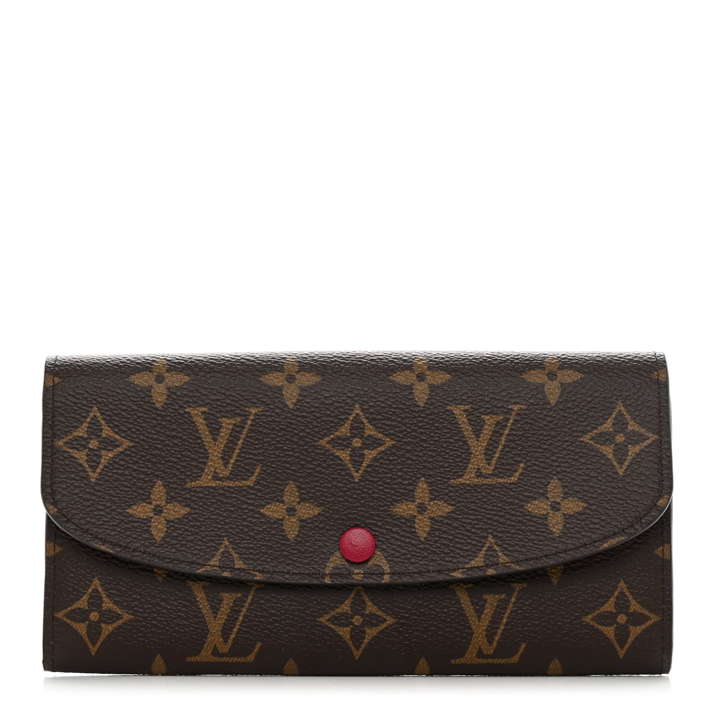 LOUIS VUITTON Monogram Emilie Wallet Fuchsia