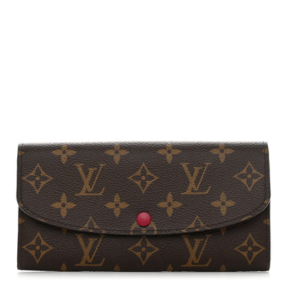 Louis Vuitton LOUIS VUITTON Monogram Emilie Wallet Fuchsia 1 of 7