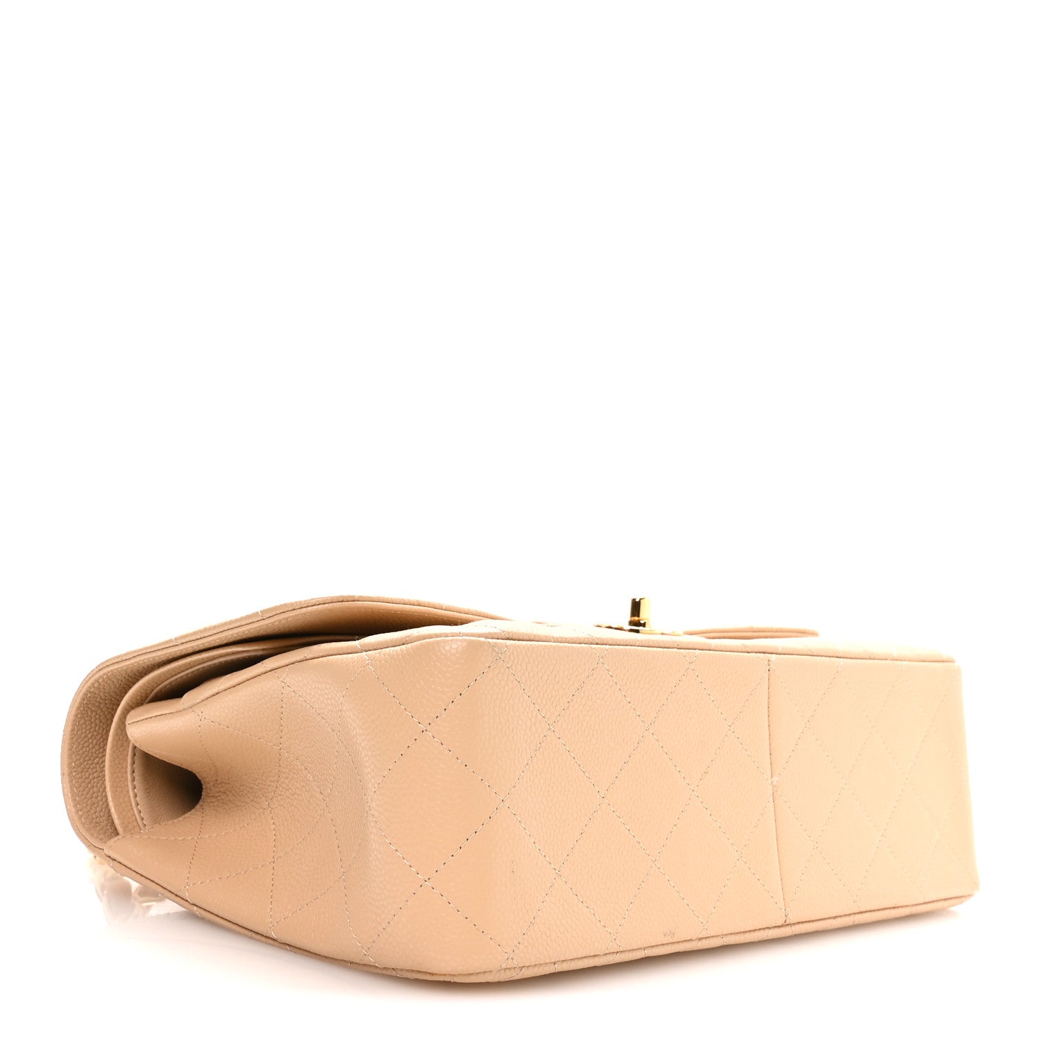 Chanel Caviar Quilted Jumbo Double Flap Beige Clair 4 of 10